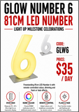 Hire - Glow Number 6