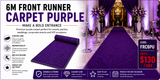 Hire - 6M Purple Carpet Runner