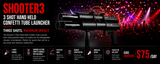 HIRE - SHOOTER 3 Confetti Shooter