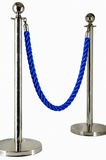 Hire - Silver Rope Stands with Blue Rope