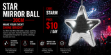 Hire - Star Mirror Ball 30cm