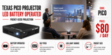 Hire - Texas Pico Battery Operated Video Projector