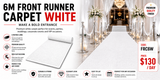 Hire - 6M White Carpet Runner
