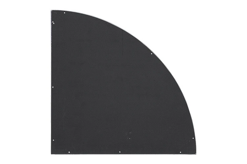 ST-1212ARC - 1.2m Quarter Circle Stage Top with rail lock system & recessed stage skirt velcro