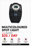 Hire - Multicoloured Spot Light