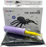SP-SPIDER - Airz Giant Black Spider 2m Foil Balloon