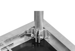 ST-1212ARC - 1.2m Quarter Circle Stage Top with rail lock system & recessed stage skirt velcro