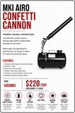 HIRE - MK1 Airofetti Confetti Cannon