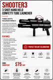 HIRE - SHOOTER 3 Confetti Shooter