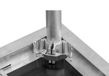 ST-1212ARC - 1.2m Quarter Circle Stage Top with rail lock system & recessed stage skirt velcro