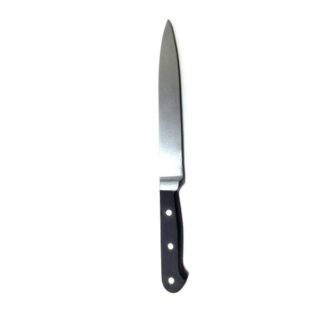 Long Bladed Kitchen Knife Prop - SILVER and BLACK