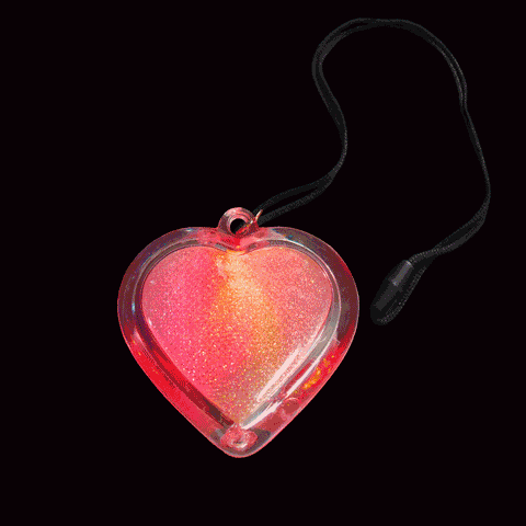 3D Flashing Heart Necklace