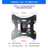 DA-LCD603  Full Motion TV Wall Bracket 17-42" 30kg Capacity