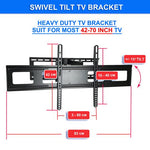 DA-2AV Swivel/Tilt TV Wall Bracket 42-70" 70kg Capacity