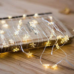 20 WW LED Micro Wire Fairy Light Stars