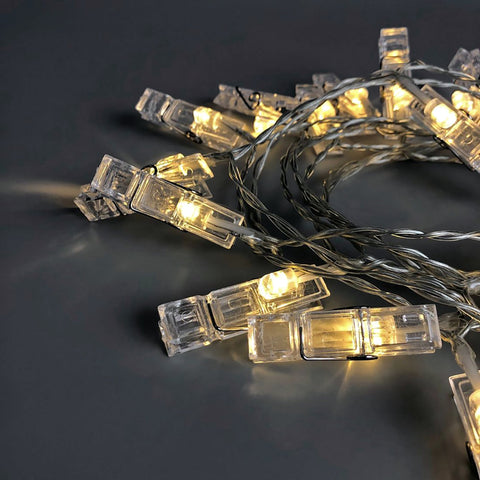 24 LED String Clip Light - Dual Powered