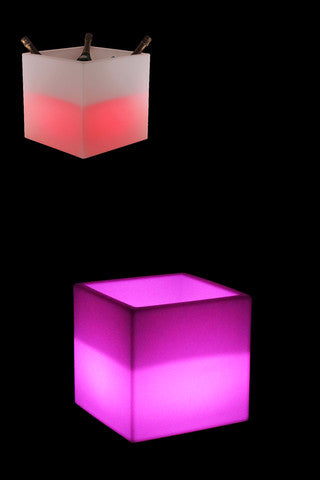 Colour Changing LED Cube Ice Bucket (Rechargeable)