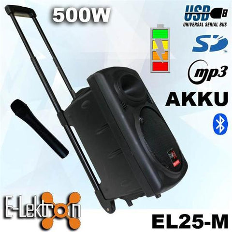 E-Lektron EL25-M 10" 500W Battery Portable PA System