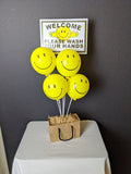iBALLOONS - "Covid Aware" Table Sign Bouquet 55cm