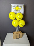 iBALLOONS - "Covid Aware" Table Sign Bouquet 55cm