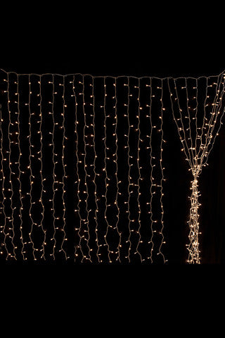 8m x 4m LED Curtain (Warm White) - 8 Function