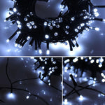 16.8m 240 LED Fairy Light Green Cable (Various Colours)