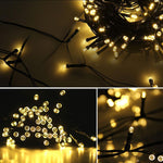 16.8m 240 LED Fairy Light Green Cable (Various Colours)