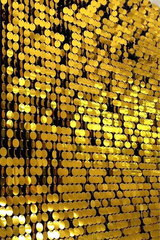 Gold Round Sequin Backdrop Panel