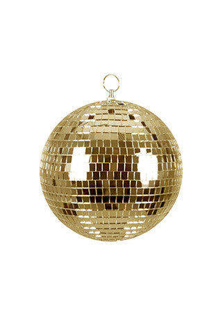 GOLD Disco Mirror Ball - 8" (20cm)
