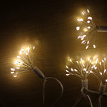 8.7m Micro LED Flowers String Light Chain - White Cord
