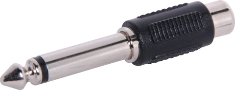 P0359 - 6.35mm Mono Plug To RCA Female Adapter