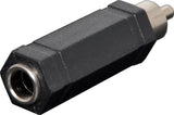 P0381 - RCA Male To 6.35mm Mono Socket Adapter