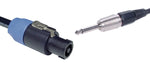 P0682 - 10m Heavy Duty Speaker ( Speakon )  Connector To 6.35mm Jack Cable