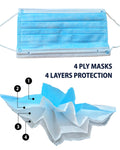 4 Layer Disposable Masks (Box of 50)