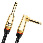 MONSTER - ROCK2-21A Pro Audio 1/4″ Jack Right-Angle Cable 21FT/6.4M