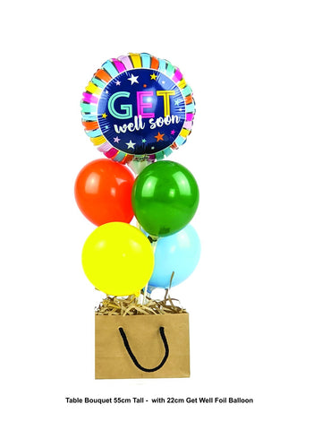 iBALLOONS - "Get Well Soon" Table Bouquet 55cm