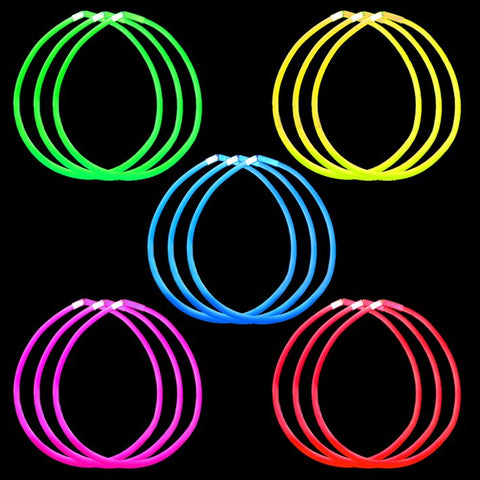 22" Single Colour Glow Necklace (Pack of 50)