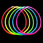 22" Assorted Colour Glow Necklace (Pack of 50)