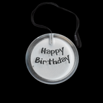 Flashing Circle Pendant Necklace - Happy Birthday