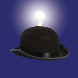 Light Headed Bowler Hat with LED Light Bulb
