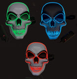 Neon Skull Masks RED
