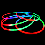 22" Tri-Colour Glow Necklace (Pack of 50)